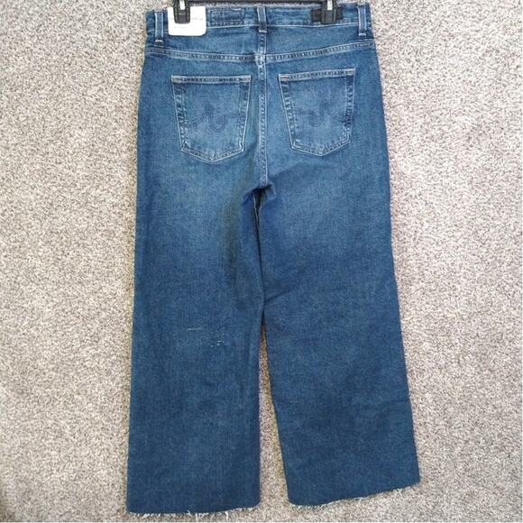FLAWED** NWT AG Jeans Saige Wide Leg Fray Crop Women's size 29 - Picture 3 of 15